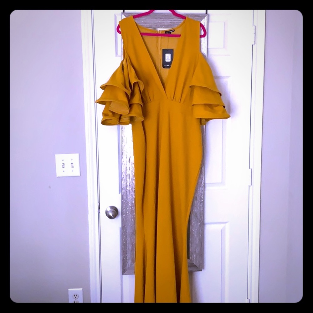 Fancy Mustard Dress